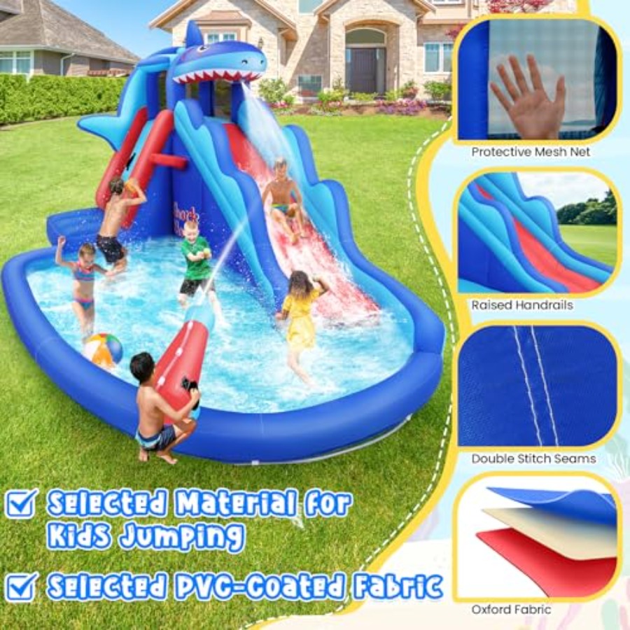 Outdoor/Indoor inflatable wate - Kids Outdoor House With Slide recensione e prezzo