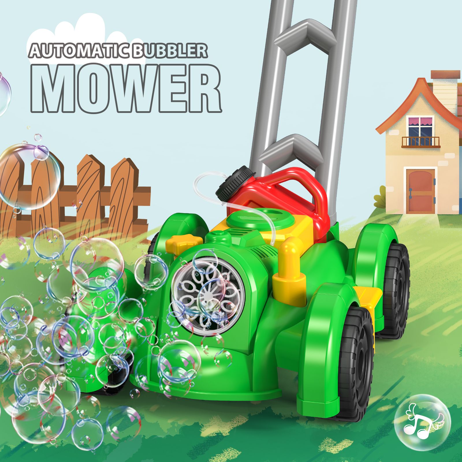 Fully Automatic Trolley Bubble - Kids Outdoor Lawn Mower recensione e prezzo