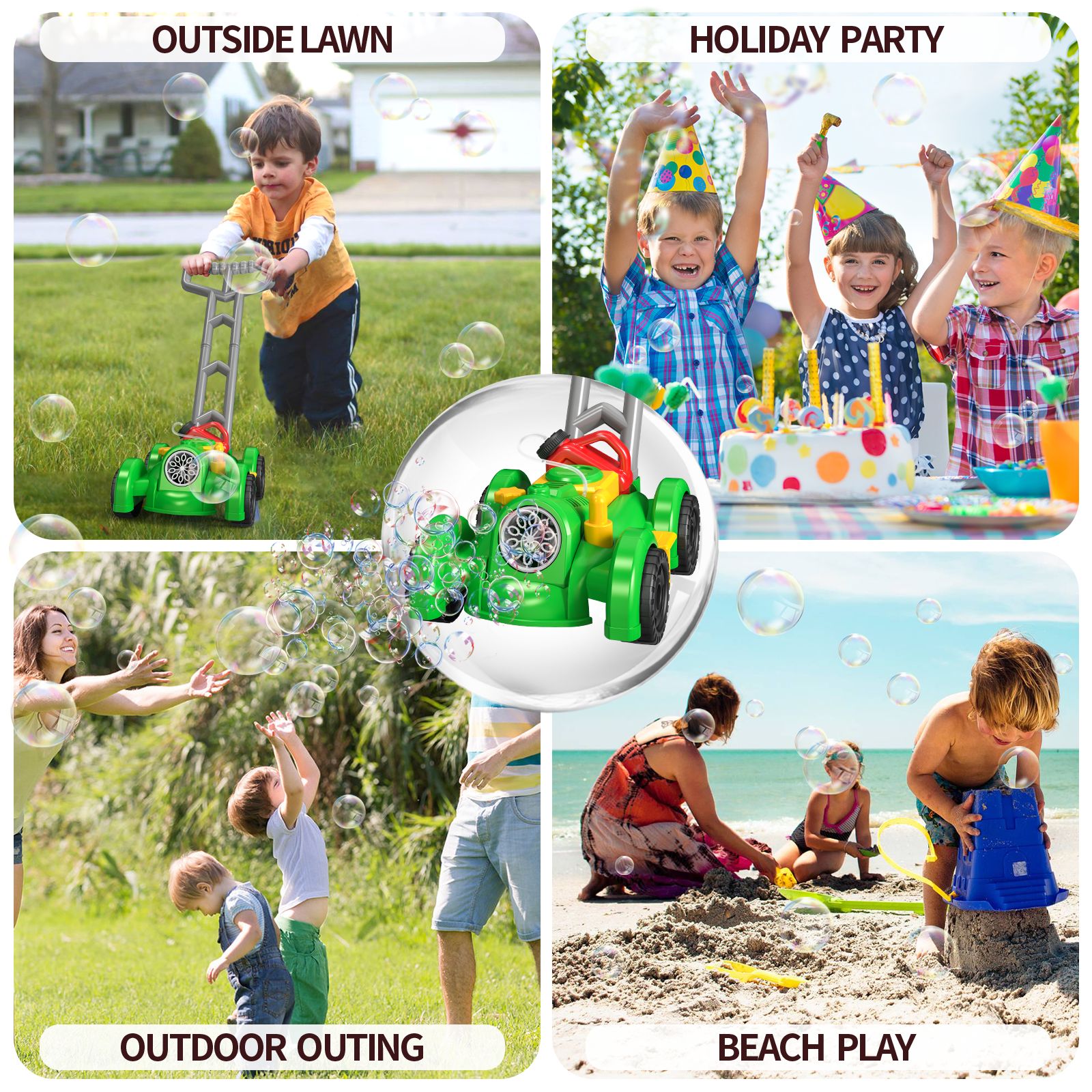 Fully Automatic Trolley Bubble - Kids Outdoor Lawn Mower recensione e prezzo