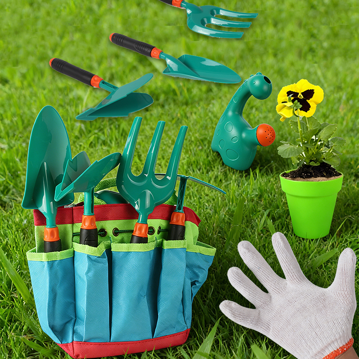 Gardening Tool Set Toys for ki - Kids Outdoor Gloves recensione e prezzo
