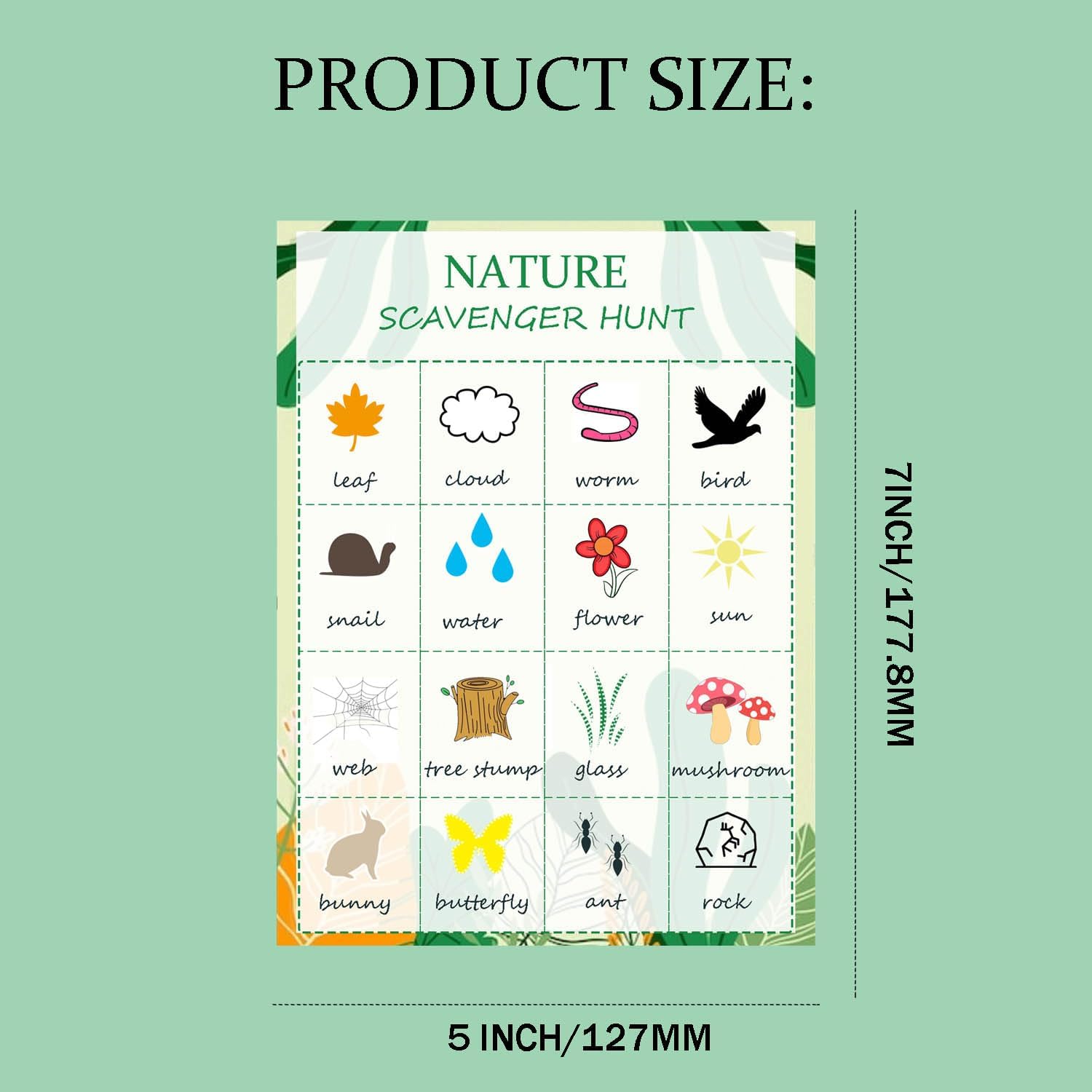 Nature Scavenger Hunt Cards Na - Kids Outdoor Scavenger Hunt recensione e prezzo