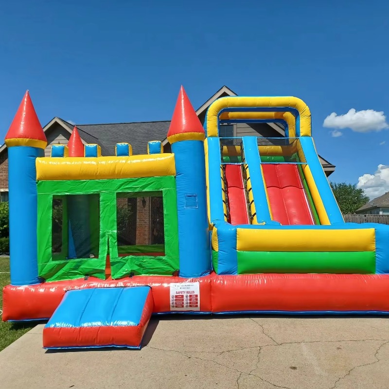 Inflatable Slides Combo Outdoo - Kids Outdoor Jumping Castle recensione e prezzo
