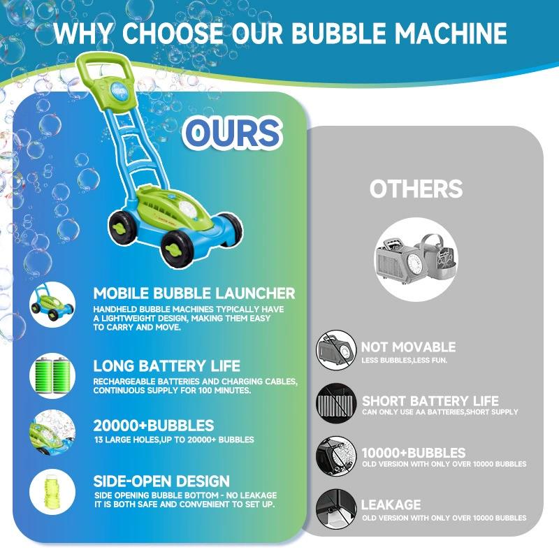 Cart Bubble Machine LAWN MOWER - Kids Outdoor Lawn Mower recensione e prezzo