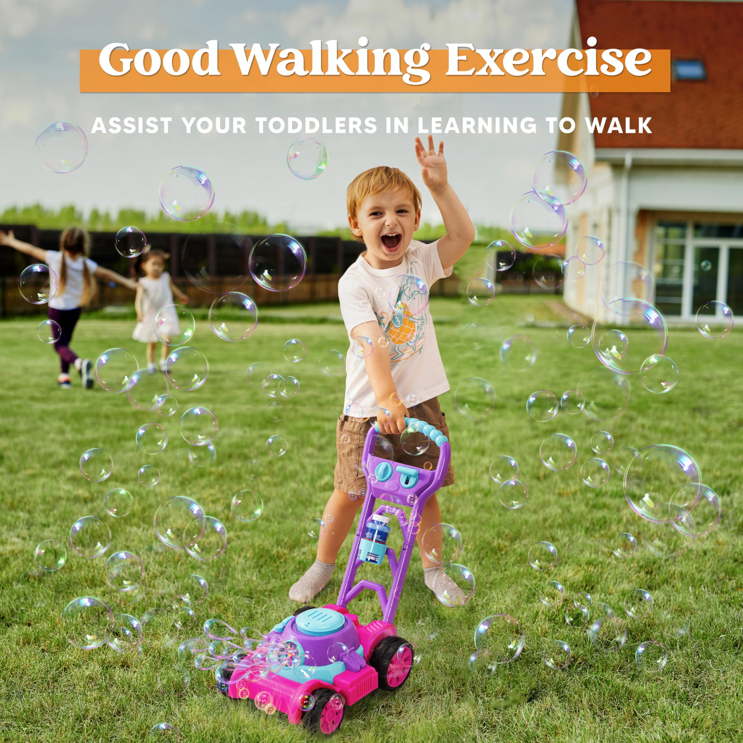 JOYFY Bubble Lawn Mower Bubble - Kids Outdoor Lawn Mower recensione e prezzo
