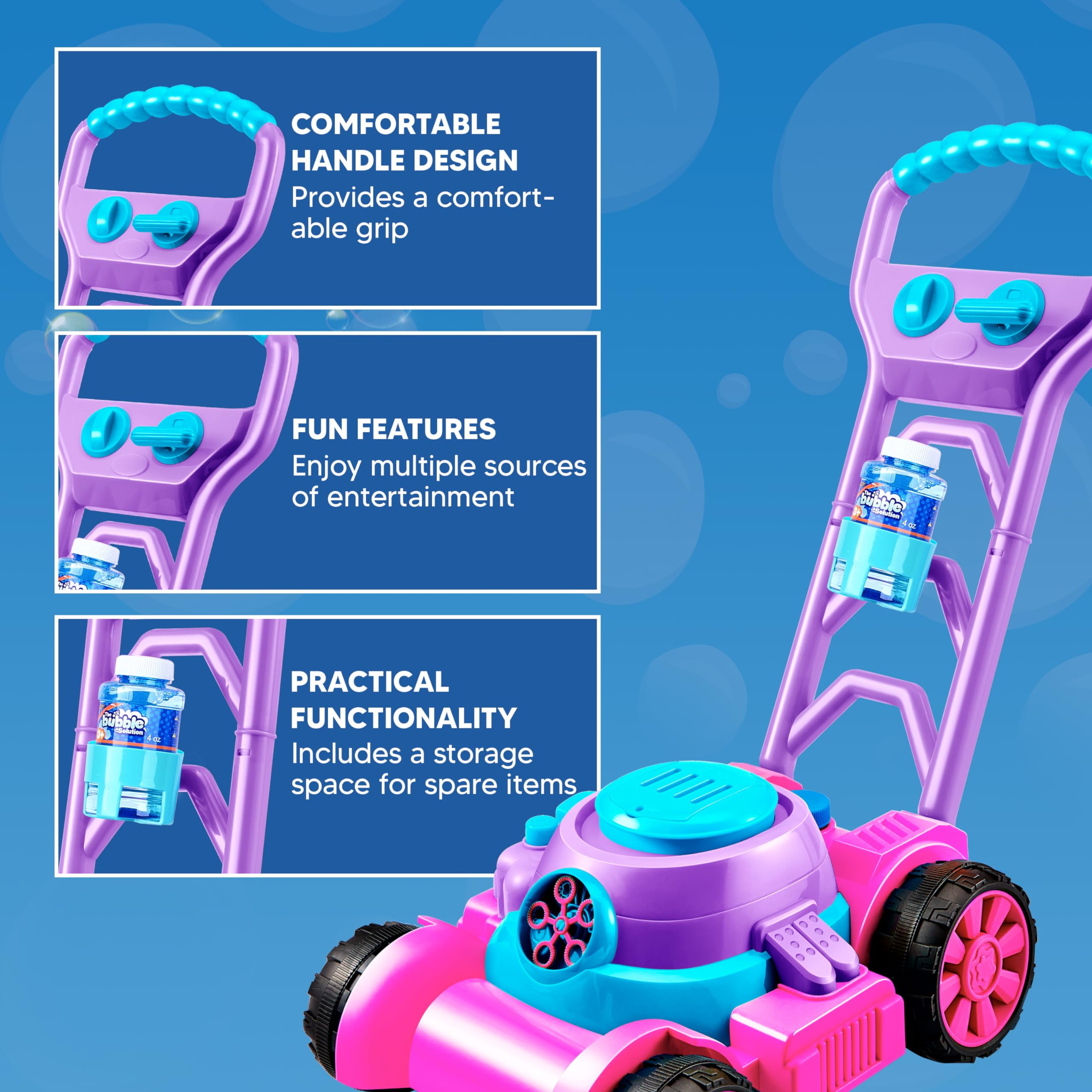 JOYFY Bubble Lawn Mower Bubble - Kids Outdoor Lawn Mower recensione e prezzo