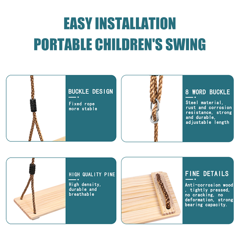 Wood Swing for Kid Outdoor Han - Kids Outdoor Bean Bag Chair recensione e prezzo