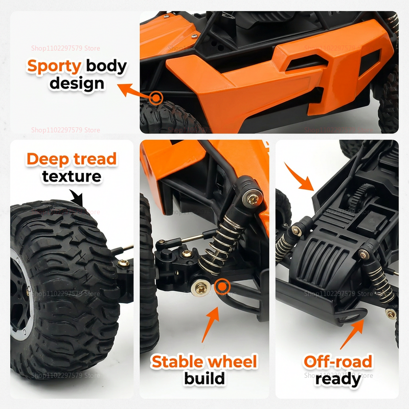 RC Monster Truck 1:16 Scale Re - Kids Outdoor Dirt Toys recensione e prezzo