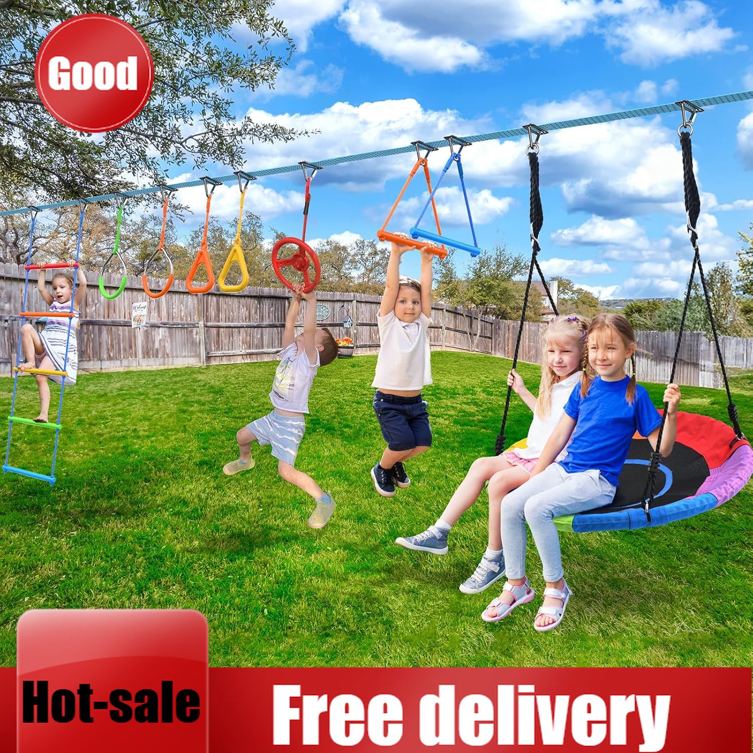 Activity priceHapfan 50 FT Nin - Kids Outdoor Ninja Set recensione e prezzo