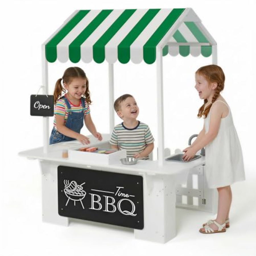 Outdoor playhouse for kids, wh - Kids Outdoor Kitchen Set recensione e prezzo