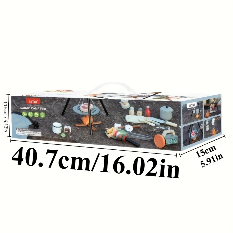 Kids Wooden Camping Toys Set w - Kids Outdoor Kitchen Set recensione e prezzo