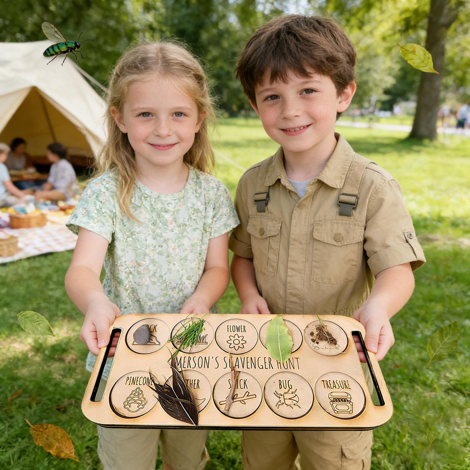 Scavenger Hunt for Kids Wooden - Kids Outdoor Scavenger Hunt recensione e prezzo