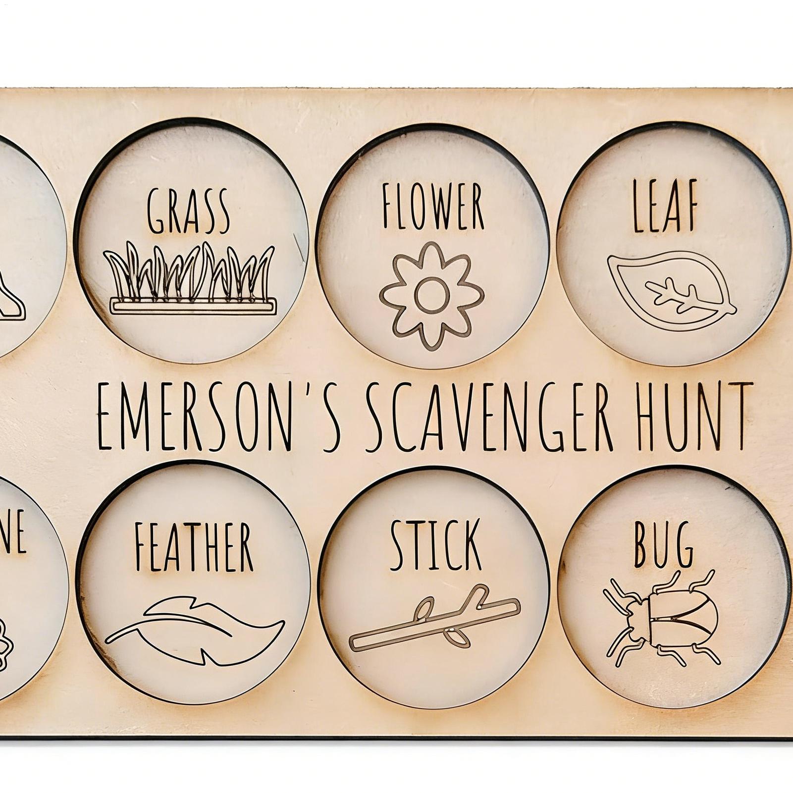 Scavenger Hunt for Kids Wooden - Kids Outdoor Scavenger Hunt recensione e prezzo