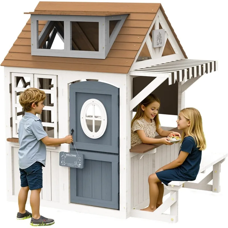 Albott Kids Outdoor Wooden Pla - Kids Outdoor Kitchen Set recensione e prezzo
