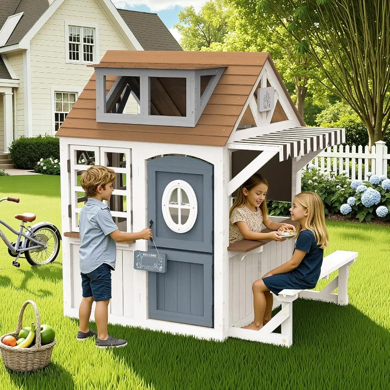 Albott Kids Outdoor Wooden Pla - Kids Outdoor Kitchen Set recensione e prezzo