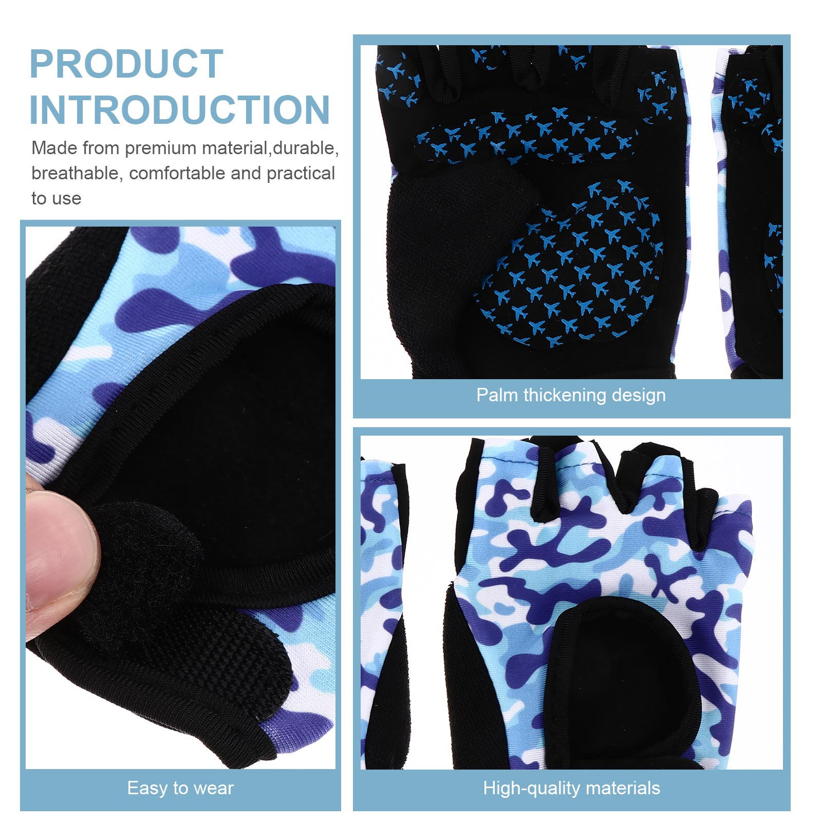 1Pair Kids Half Finger Cycling - Kids Outdoor Gloves recensione e prezzo