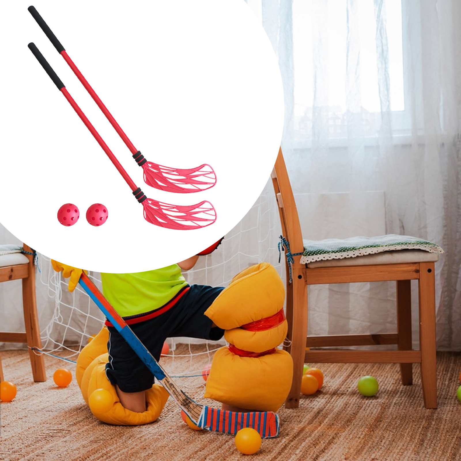 2Pcs Floor Hockey Stick Set Sp - Kids Outdoor Hockey Set recensione e prezzo