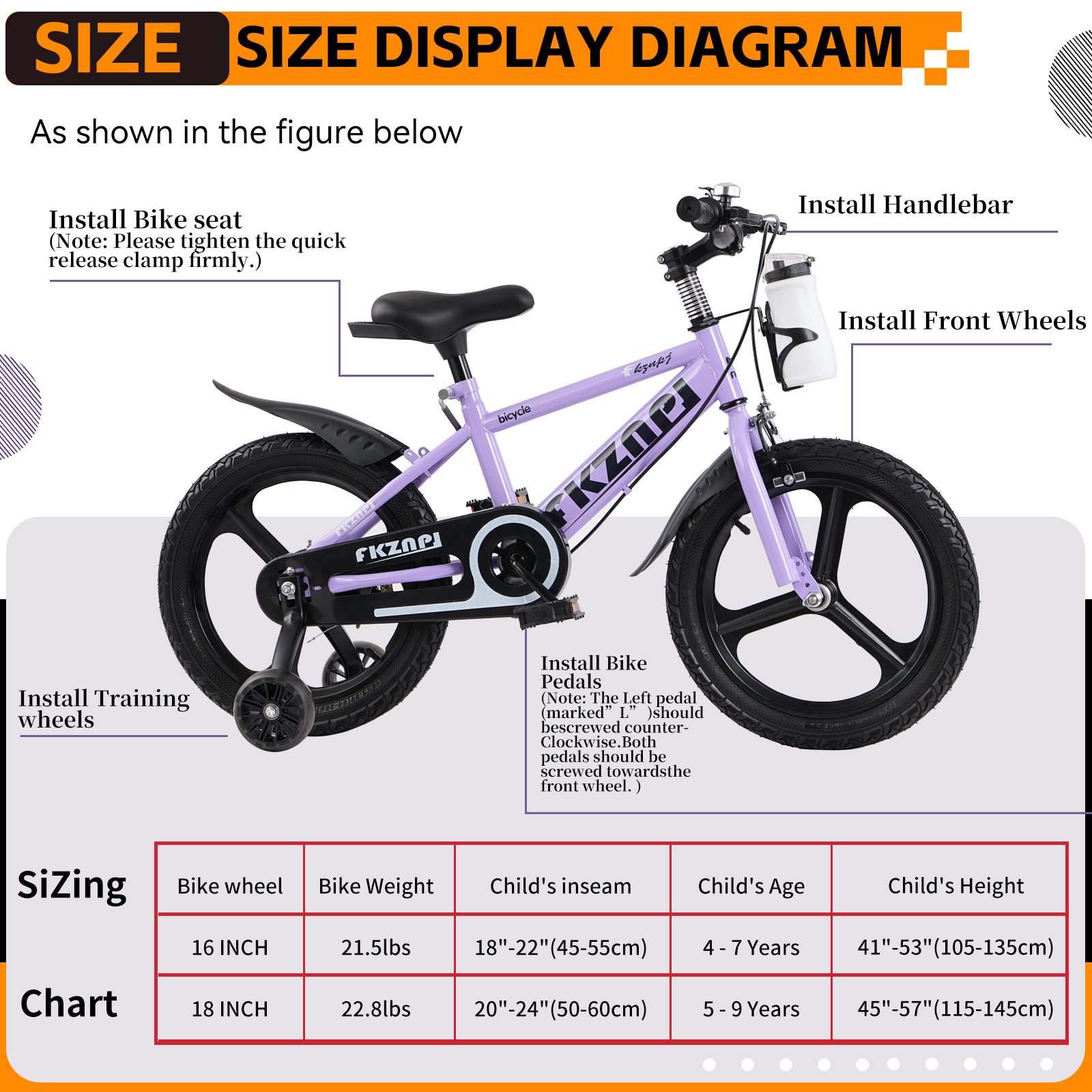 Kids Bike with Training Wheels - Kids Outdoor Ride On recensione e prezzo