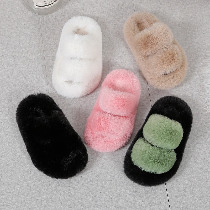 Girls Winter Fur Slippers Clas - Kids Indoor Outdoor Slippers recensione e prezzo