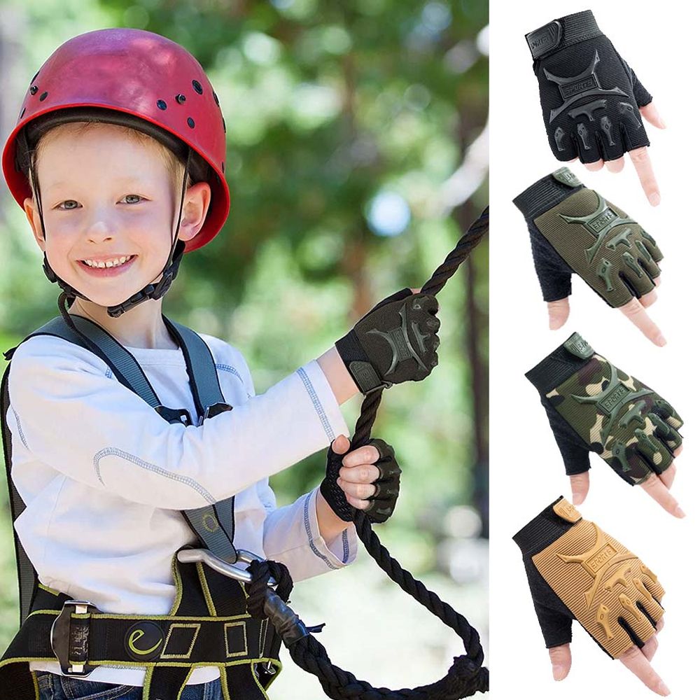 1Pair Kids Cycling Gloves Half - Kids Outdoor Gloves recensione e prezzo