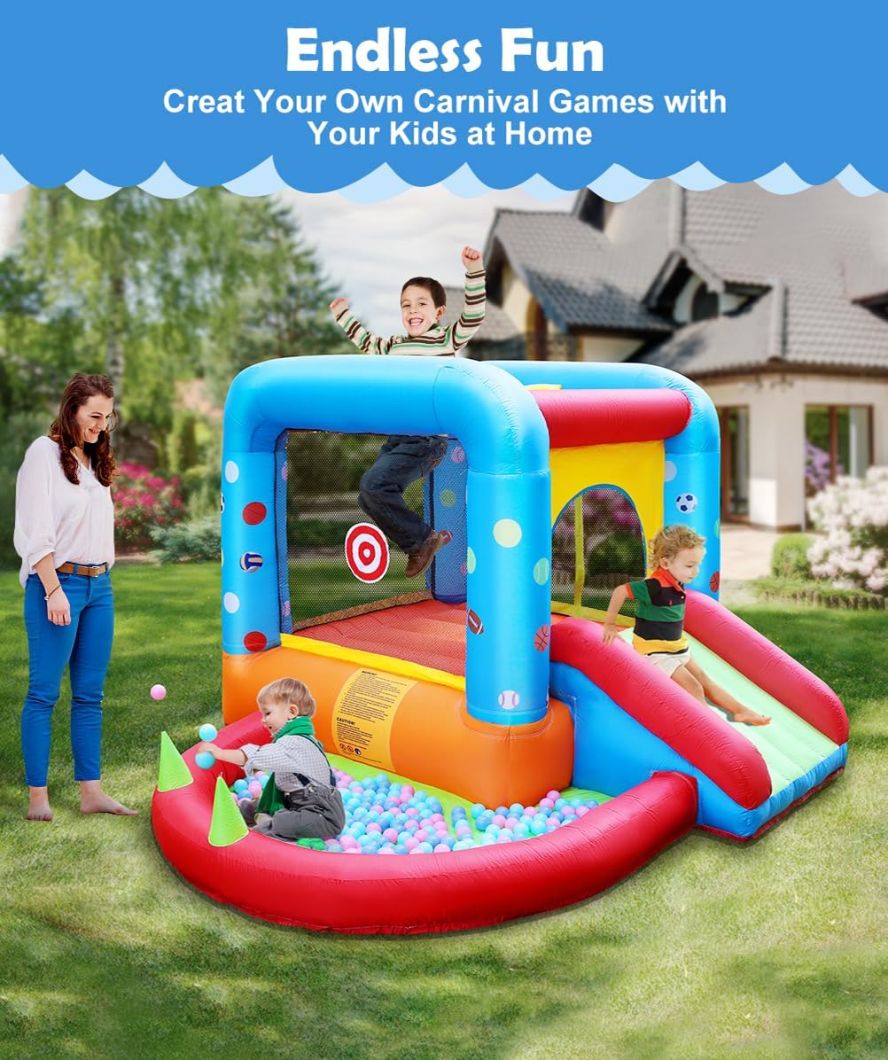 Step4Fun Inflatable Bounce Hou - Kids Outdoor Jumping Castle recensione e prezzo