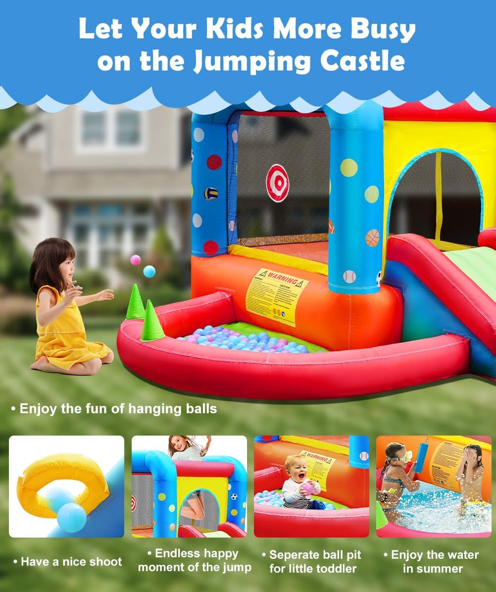 Step4Fun Inflatable Bounce Hou - Kids Outdoor Jumping Castle recensione e prezzo