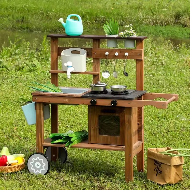 Unisex Play Kitchen Set Indoor - Kids Outdoor Kitchen Set recensione e prezzo