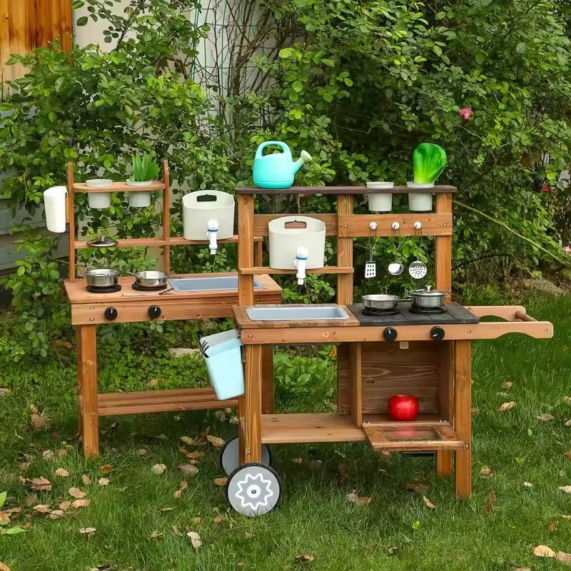 Unisex Play Kitchen Set Indoor - Kids Outdoor Kitchen Set recensione e prezzo
