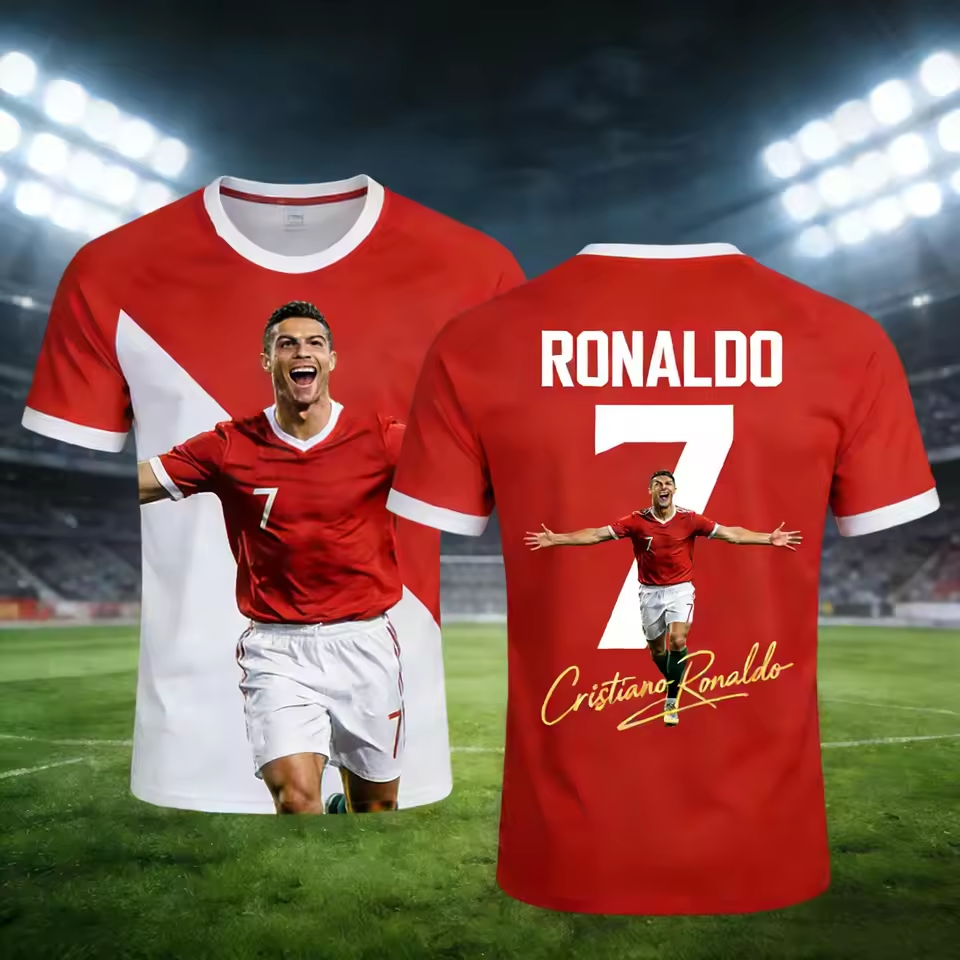 Ronaldo Summer 3D Print Patter - Kids Outdoor Clothing recensione e prezzo