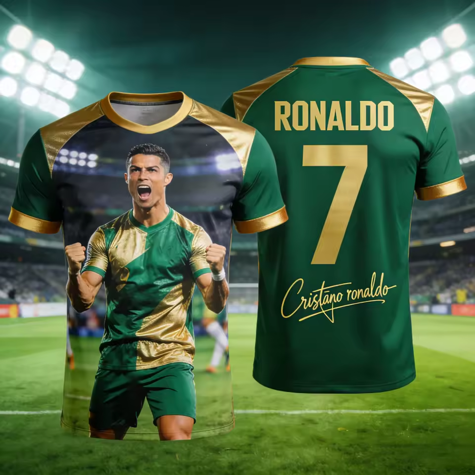 Ronaldo Summer 3D Print Patter - Kids Outdoor Clothing recensione e prezzo