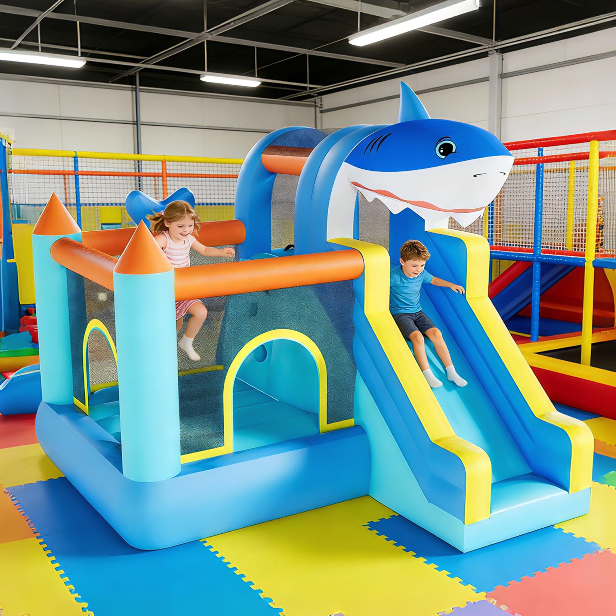 Inflatable Bounce House With S - Kids Outdoor House With Slide recensione e prezzo
