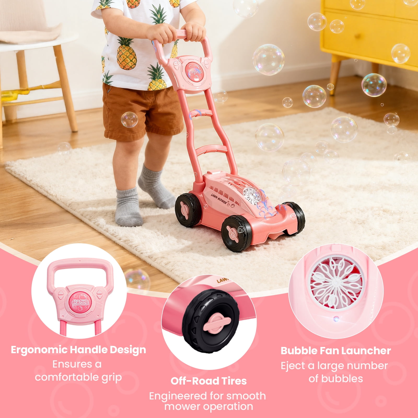 Bubble Lawn Mower,Kids Push Bu - Kids Outdoor Lawn Mower recensione e prezzo