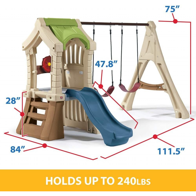 2026 New：Step2 Up Gym Set Kids - Kids Outdoor Swing Set With Slide recensione e prezzo