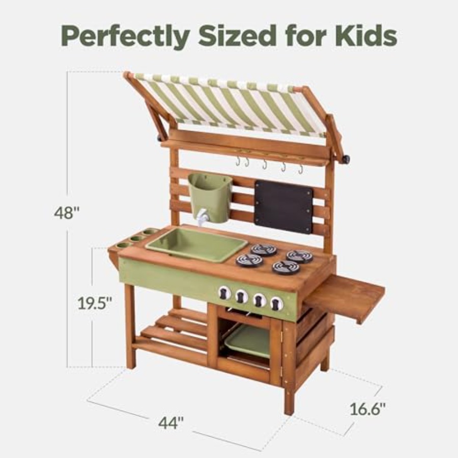 Outdoor mud kitchen for kids:  - Kids Outdoor Kitchen Set recensione e prezzo