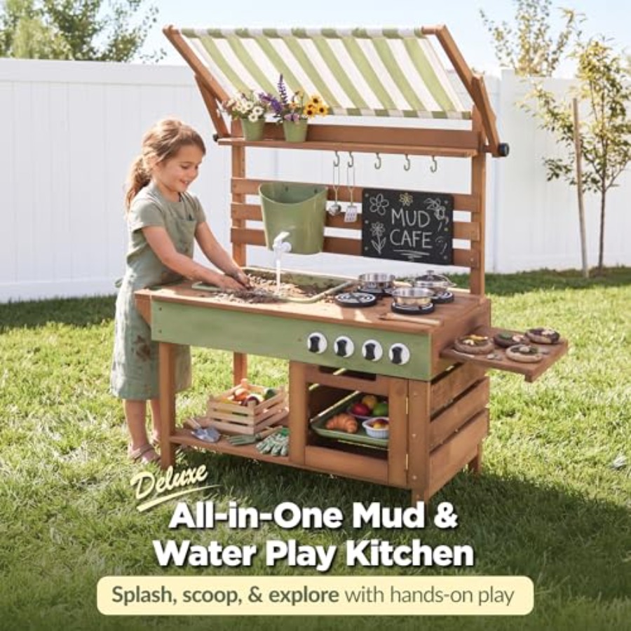 Outdoor mud kitchen for kids:  - Kids Outdoor Kitchen Set recensione e prezzo