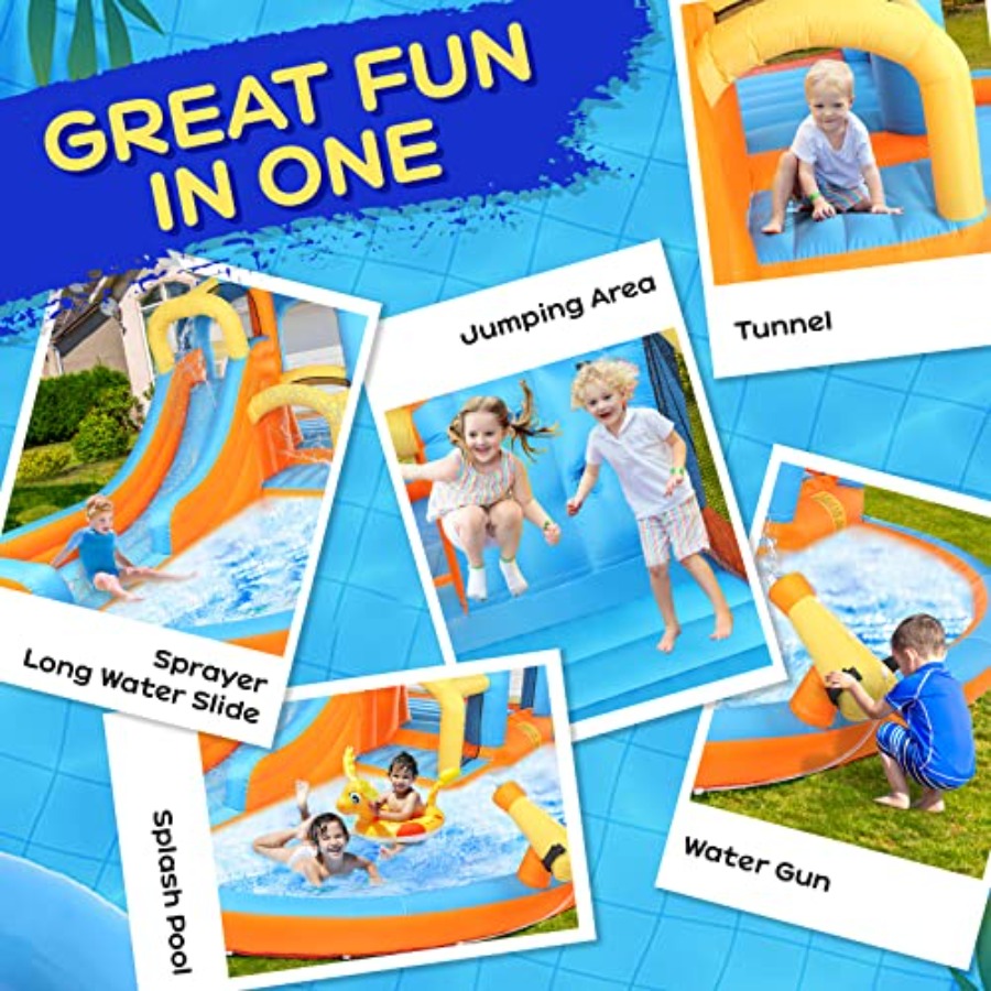 Outdoor backyard 5-in-1 inflat - Kids Outdoor Water Park recensione e prezzo