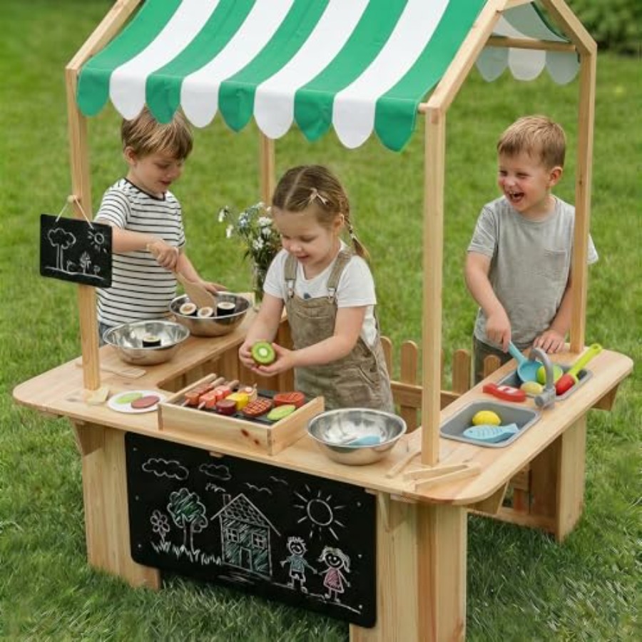 Outdoor playhouse mud kitchen  - Kids Outdoor Kitchen Set recensione e prezzo