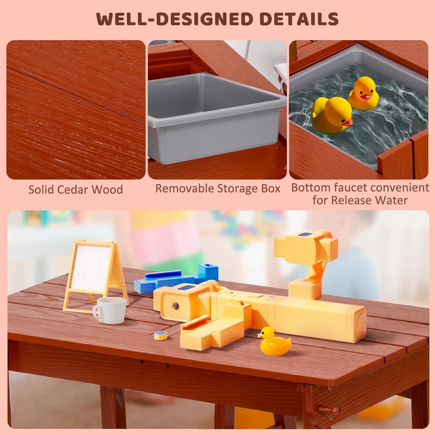 Kids Picnic Table with Umbrell - Kids Outdoor Bench With Umbrella recensione e prezzo